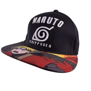 Naruto Snap Back Flat Bill Bioworld Manga Shippuden Baseball‎ Hat Cap